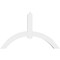 Ekena Millwork Archdale Architectural Grade PVC Gable Bracket, 72"W x 45"H x 6"D x 6"F, 15/12 Pitch GBP072X45X0606ARC00 - alternate 2